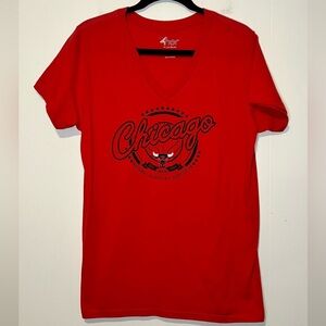 Chicago Bulls Short Sleeve Red T-shirt L18  51325